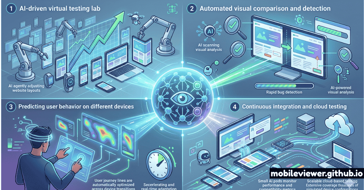 A designer reviewing an AI-generated layout audit on a smartphone to verify responsive consistency